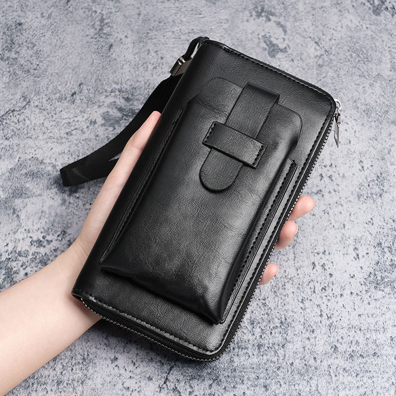 Men's Long Multi Slots Business Zipper Multifunctional Men's Wallet