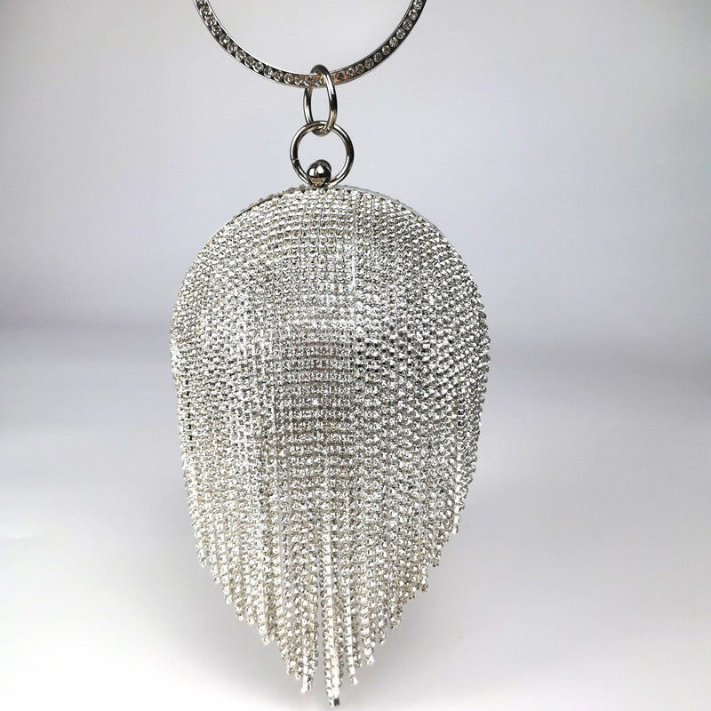 Tassel Clutch Rhinestone Ball Party Dress Bags
