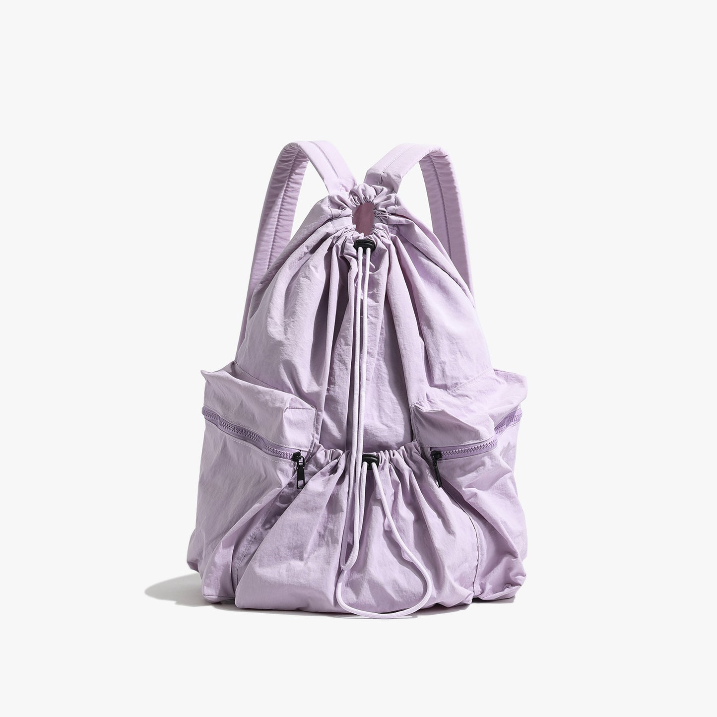 Leisure Artistic Canvas Fashionable Pleated Nylon Backpacks