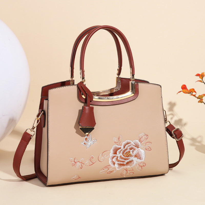 Women's Chinese Embroidery Mother Elegant Light Luxury Shoulder Bags
