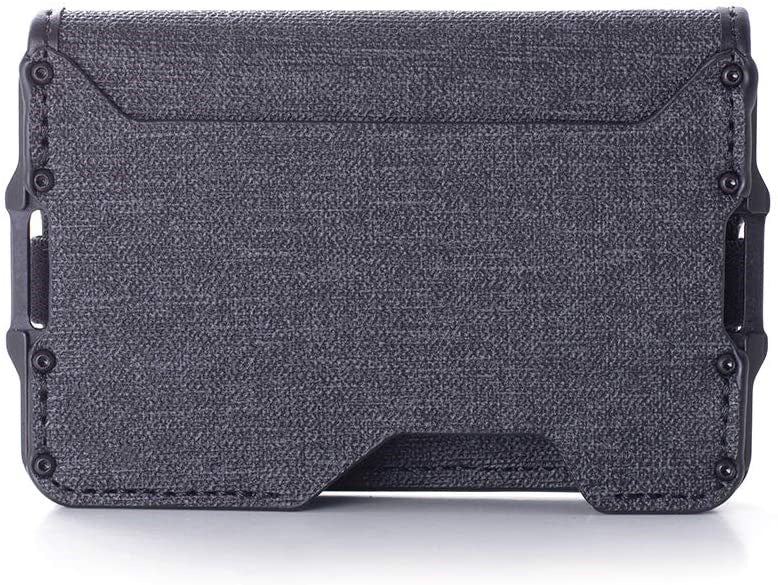 Men's Swiping Aluminum Alloy 2 Fold Leather Men's Wallets