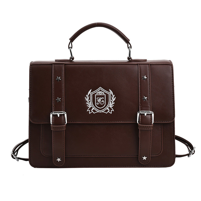 Retro Preppy Style Uniform Large Capacity Backpacks