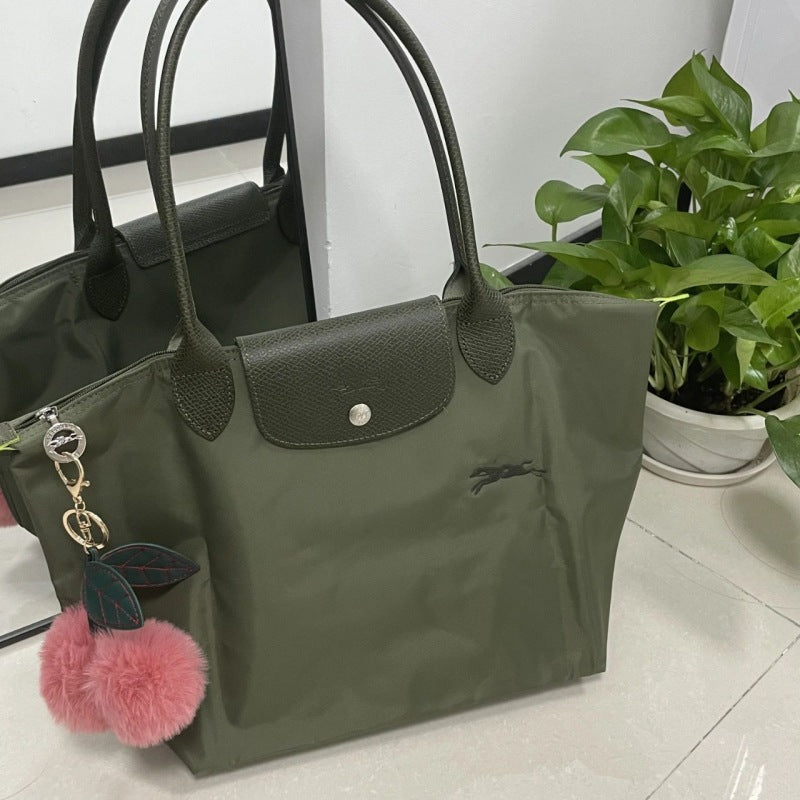 Women's French Embroidery Dumpling Folding Large Capacity Dragon Handbags