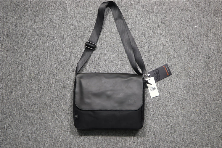 Men's Trendy Oxford Cloth Crazy Horse Leather Men's Shoulder Bags