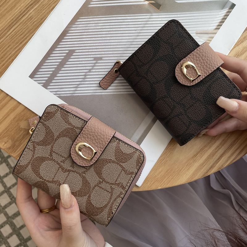 Women's Leather Short Fashion Versatile High-grade Cowhide Ladies Wallet