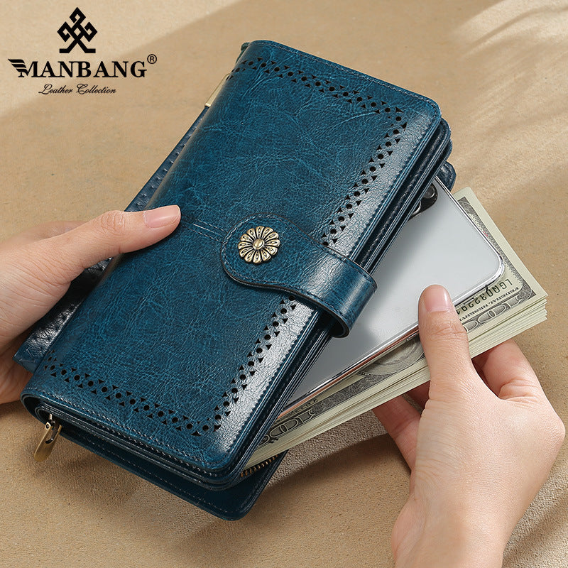 Women's Comfortable Long Zipper Large Capacity Ladies Wallets