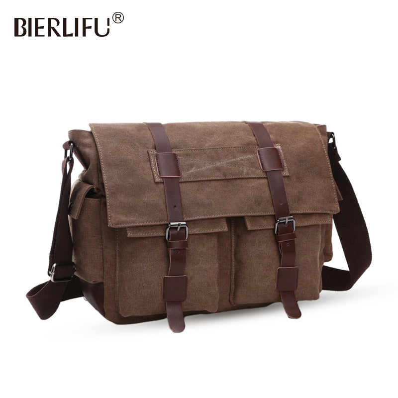 Men's Retro Hip Hop Trend Computer Single Men's Messenger Bags