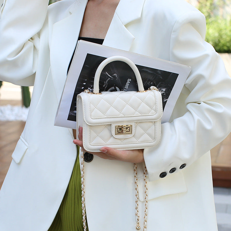 High-grade Versatile Style Chain Rhombus Convenient Handbags