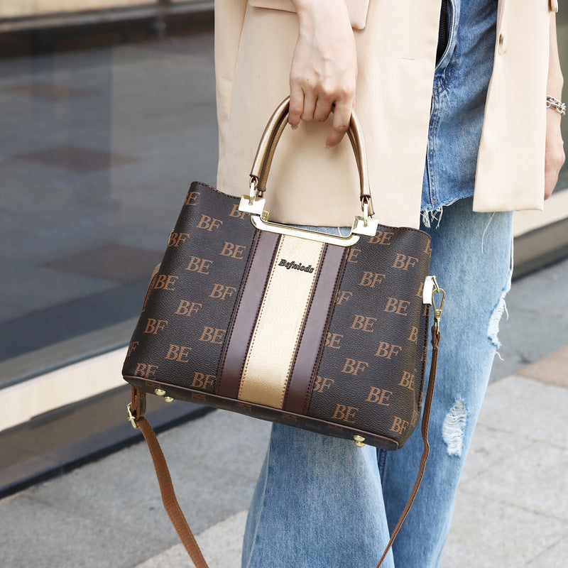 Women's Day Free Fashion Color Matching Single Handbags