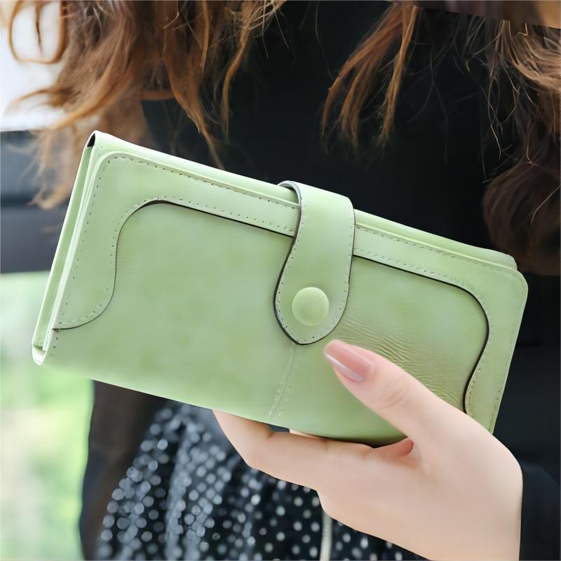 Women's Frosted Vintage Clutch Soft Leather Multifunctional Ladies Wallet