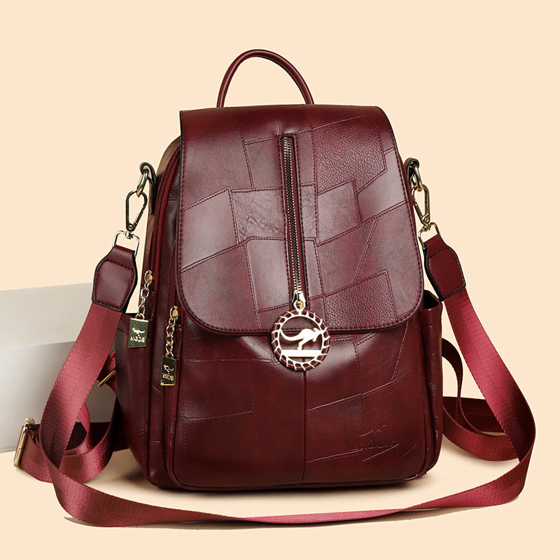 Women's Fashionable Splicing Large Capacity Trendy Travel Bags