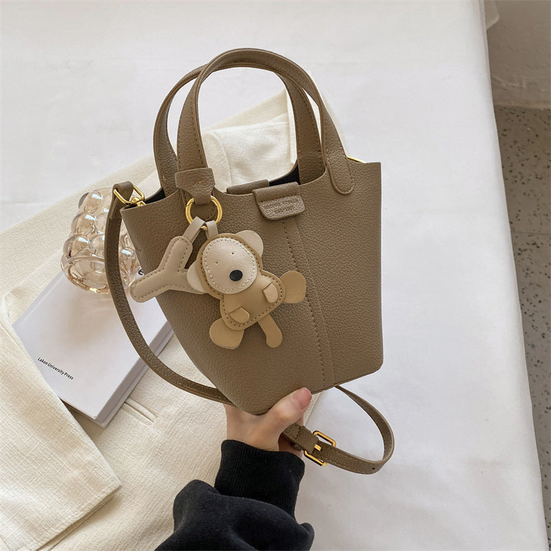 Women's Design Lychee Pattern Western Style Vegetable Crossbody Bags