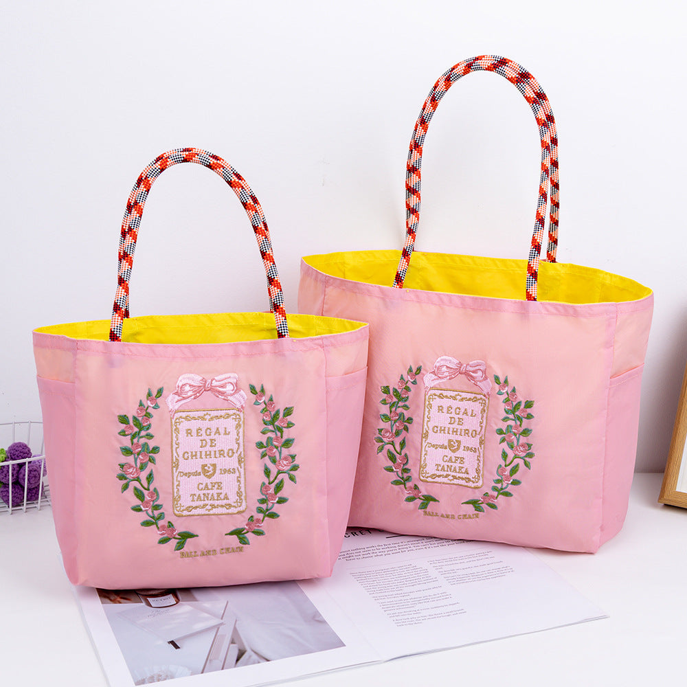 Women's Large Capacity Commuter Lunch Box Drawstring Women's Handbag