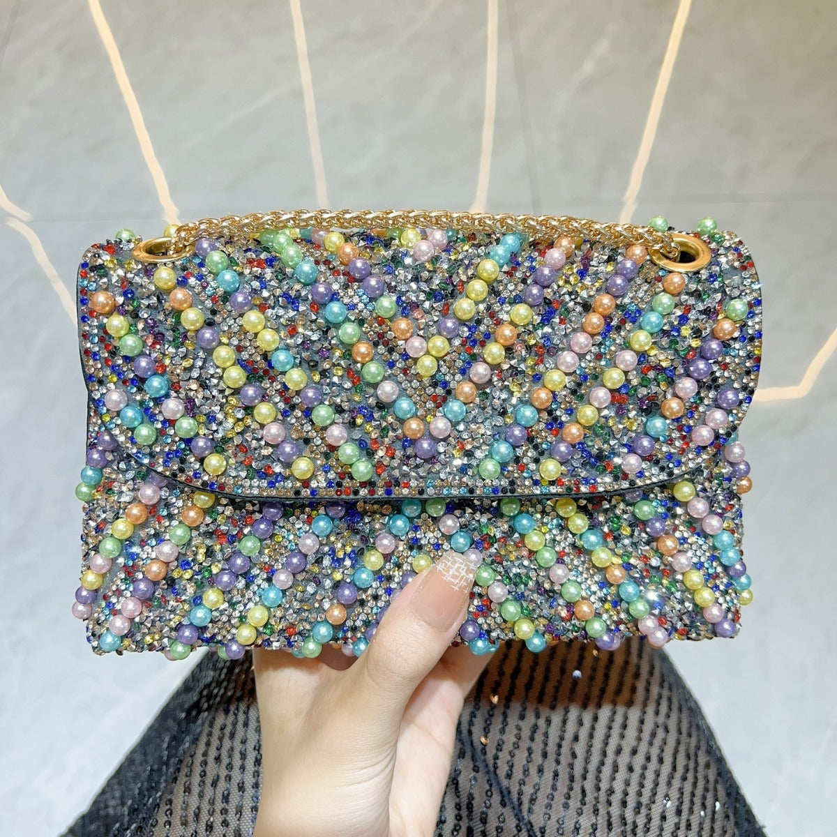 Full Diamond Clutch High-grade Banquet Underarm Handbags