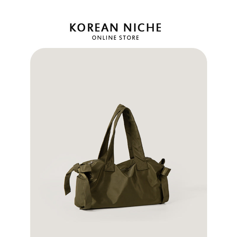 Women's Design Nylon Bow Lightweight Large Capacity Handbags