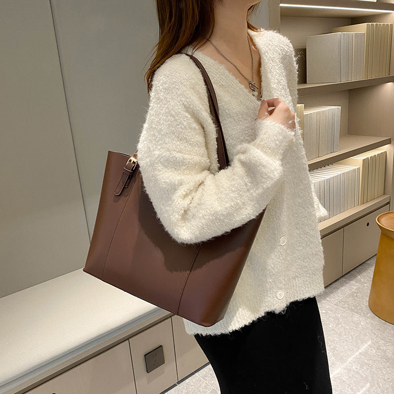 Women's Korean Style Color Matching Large Capacity Women's Shoulder Bag