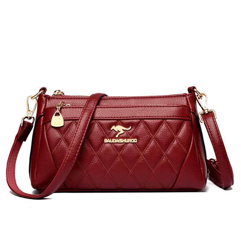 Women's Stylish Diamond Check Fashion Mom Shoulder Bags