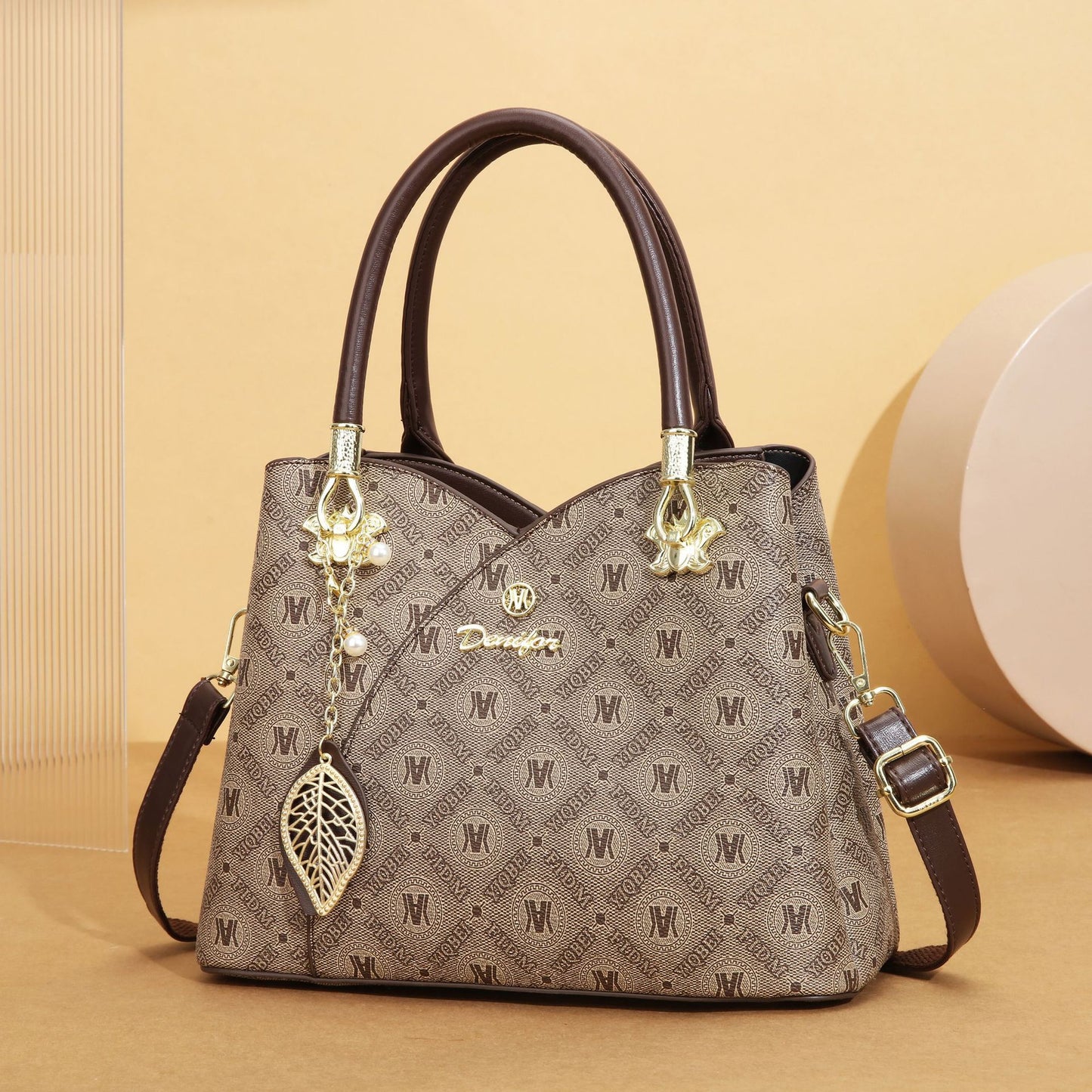 Women's High-grade Retro Large Capacity Printed Fashion Shoulder Bags