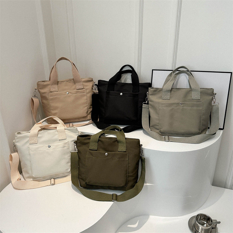 Women's Spring Fashion Simple Western Style Nylon Cloth Commuter Women's Shoulder Bag