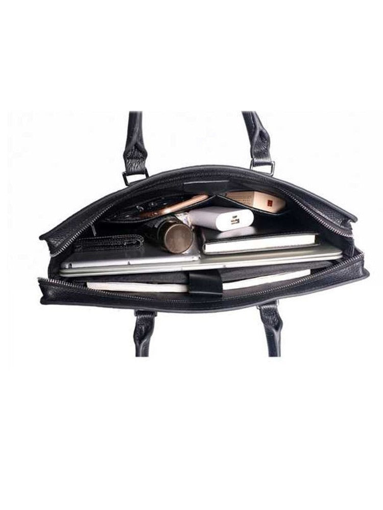 Men's Business Pure Leather Large Capacity Office Portable Men's Briefcases