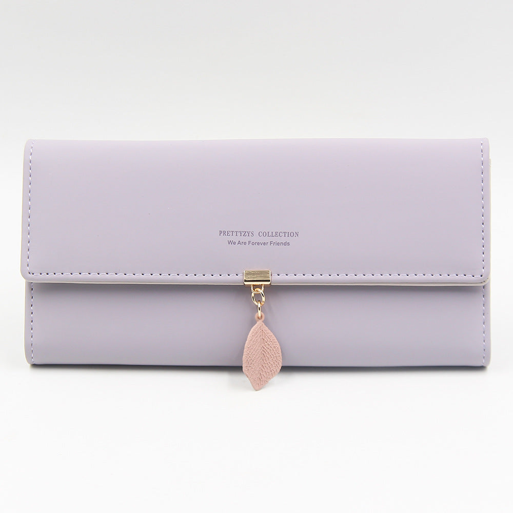 Women's Long Zipper Hasp Korean Style Trendy Ladies Wallet