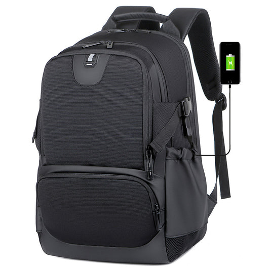 Men's Large Capacity Reflective Waterproof Business Commute Backpacks