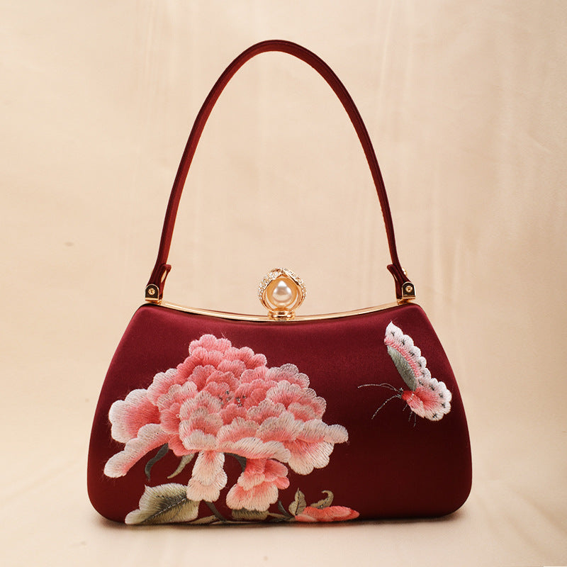 High-grade Su Vintage Design Cheongsam Dress Handbags