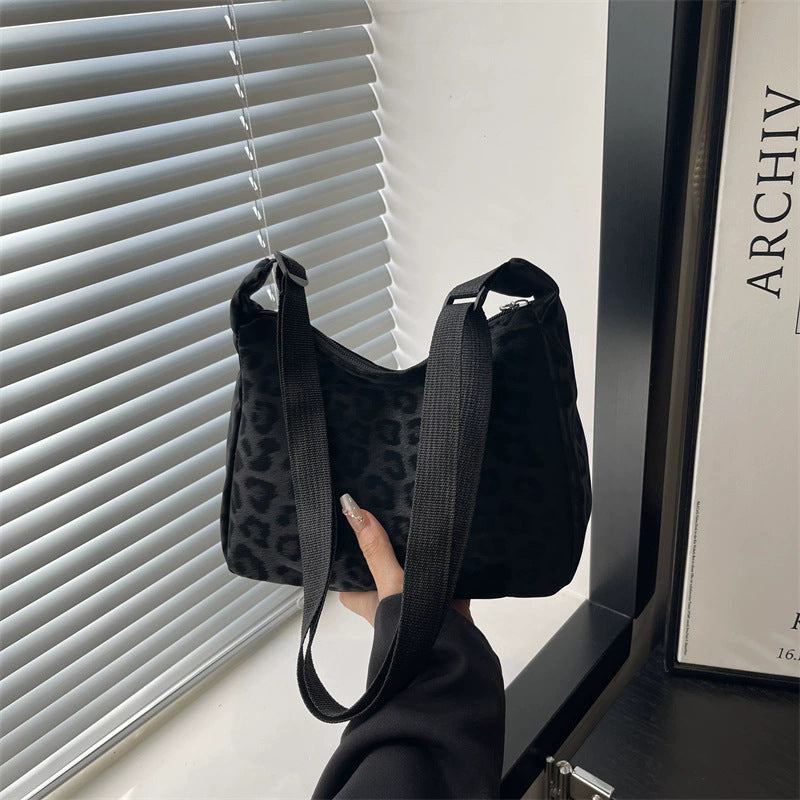 Women's Capacity Deerskin Veet Texture Autumn Leopard Women's Shoulder Bag