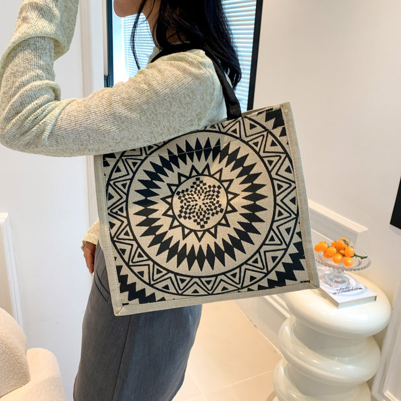 Linen Female Ethnic Style Fashion Mummy College For Handbags