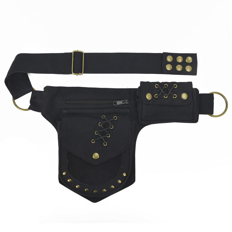 Women's & Men's & Retro Rivet Storage Multifunctional Mobile Bags