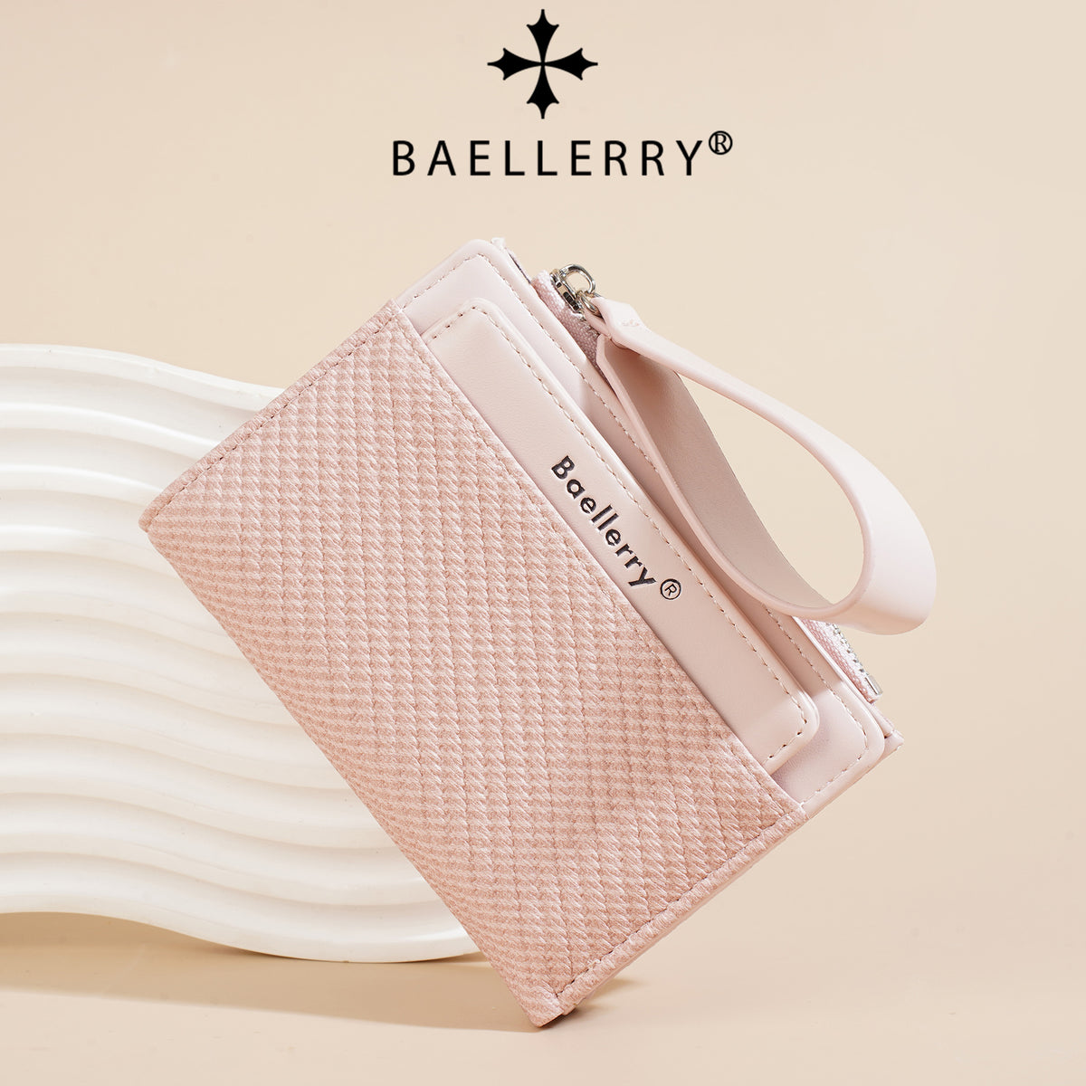 Women's Short High-grade Wrist Strap Fashion Zipper Ladies Wallet