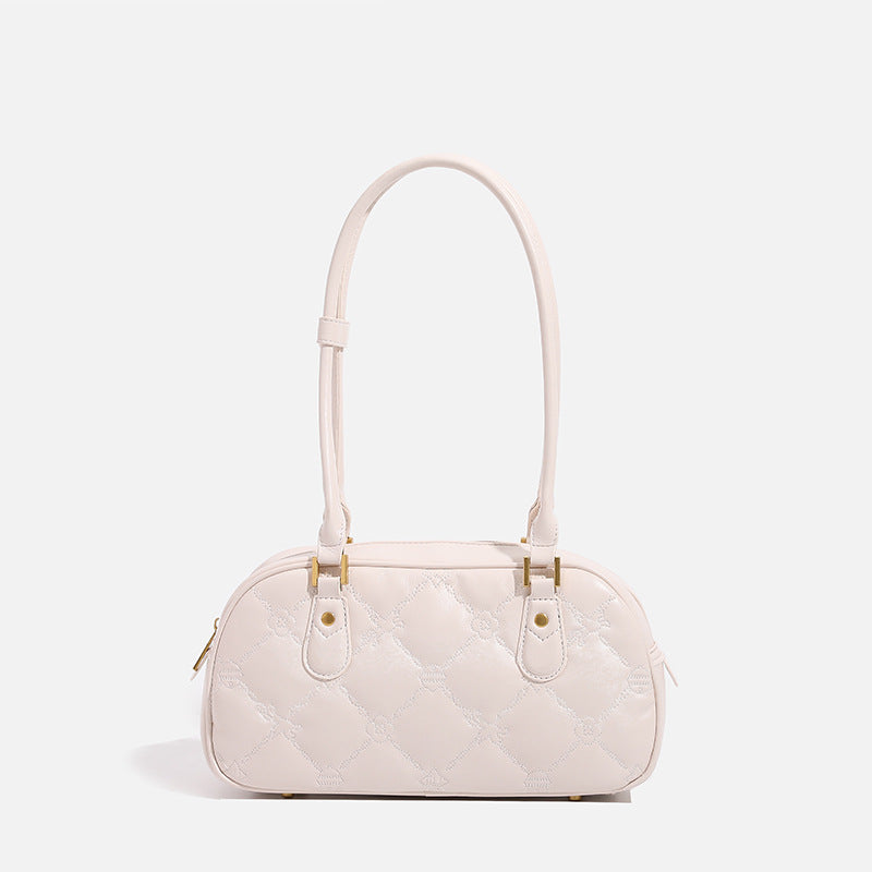 Women's Classic Style Light Luxury Rhombus Fashion Boston Women's Shoulder Bag