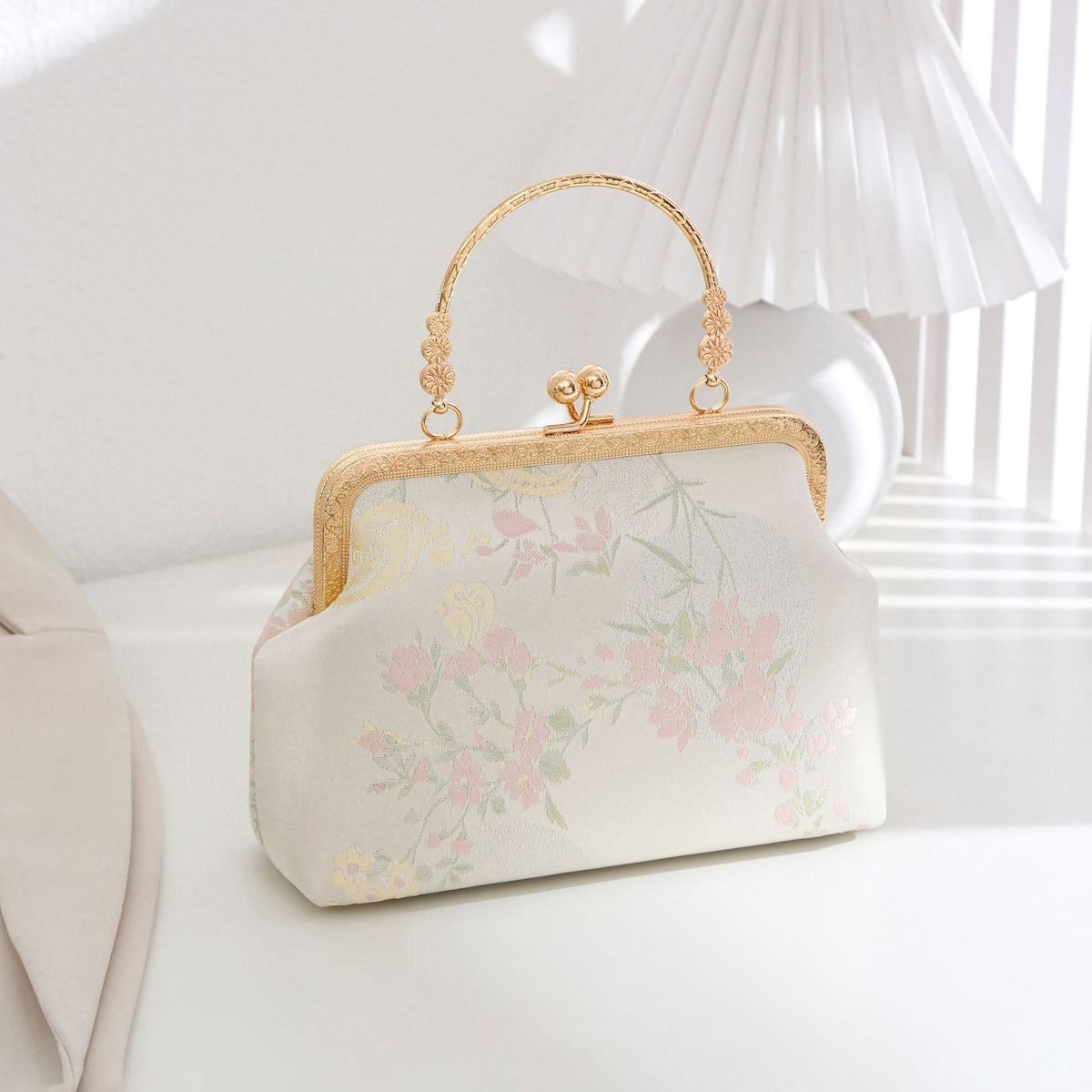 Silk Style Embroidery Han Clothing Summer Chain Dumpling Floral Women's Shoulder Bag