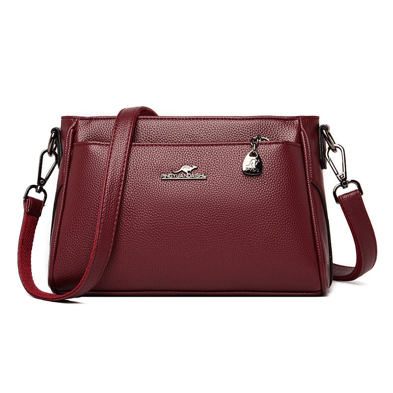 Women's Classic Plain Kangaroo Fashion Mom Crossbody Bags