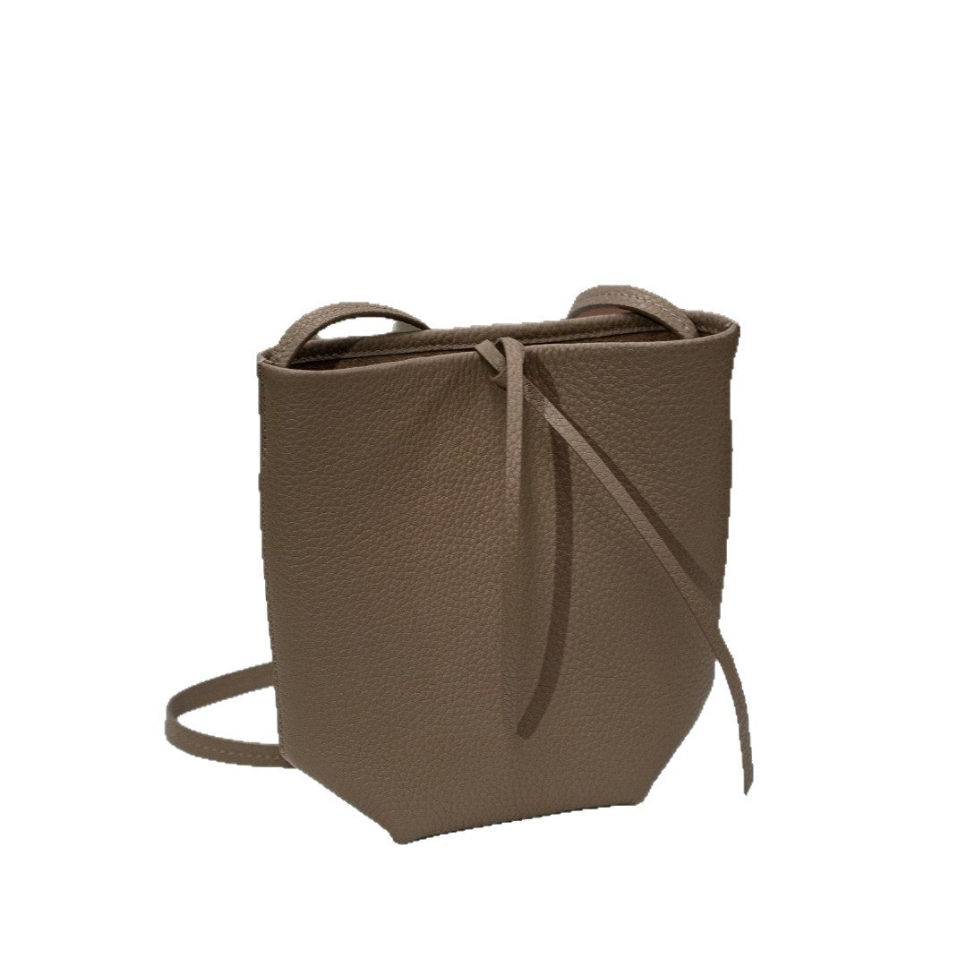 First Layer Cowhide Mini Mobile Simple Women's Shoulder Bag