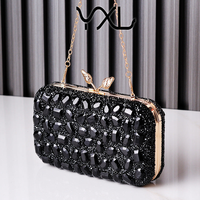 Color Resin Drill Dress Garment Popular Advanced Evening Bags