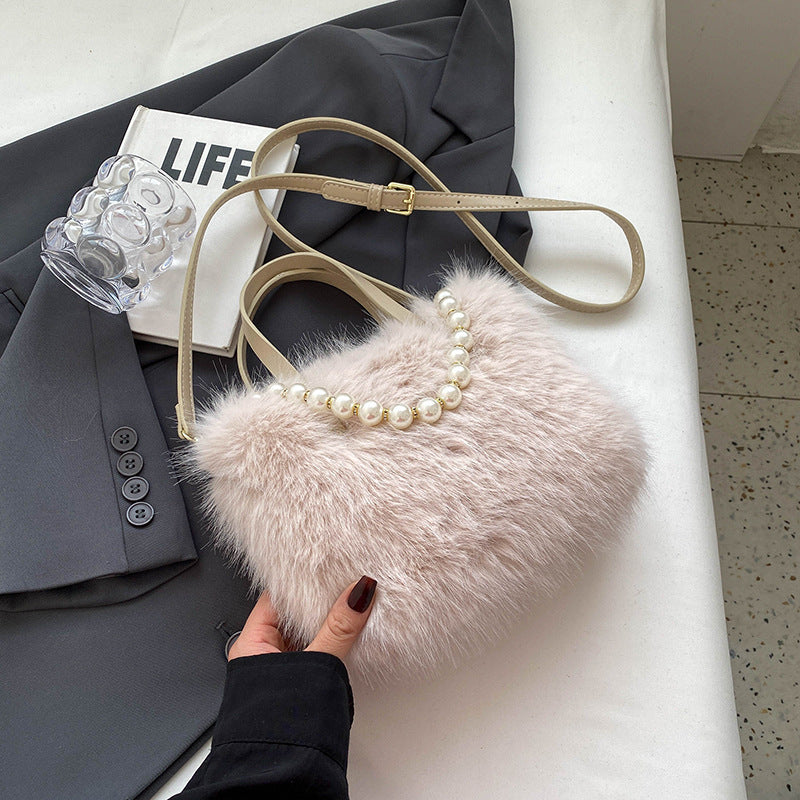 Popular Plush Winter Versatile Korean Style Tote Bags