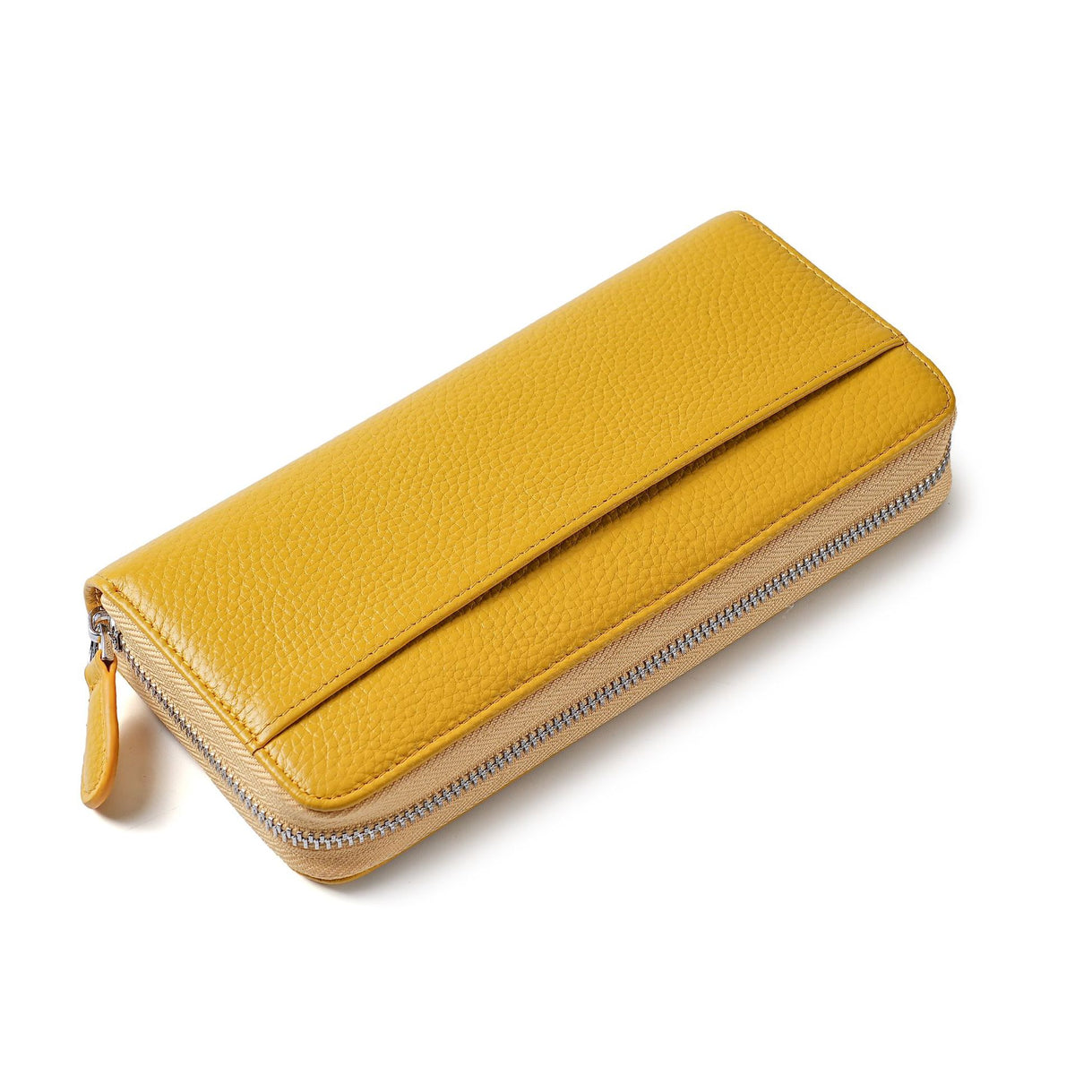 Women's Long Genuine Leather Large Capacity Mobile Ladies Wallet