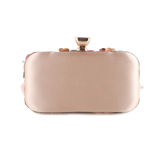 Women's Dinner Fashion Handmade Flower Sequins Wedding Handbags