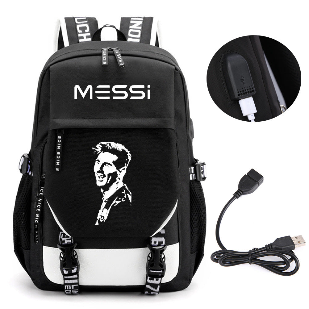 Football Peripheral Fashion Korean Style Youth Backpacks