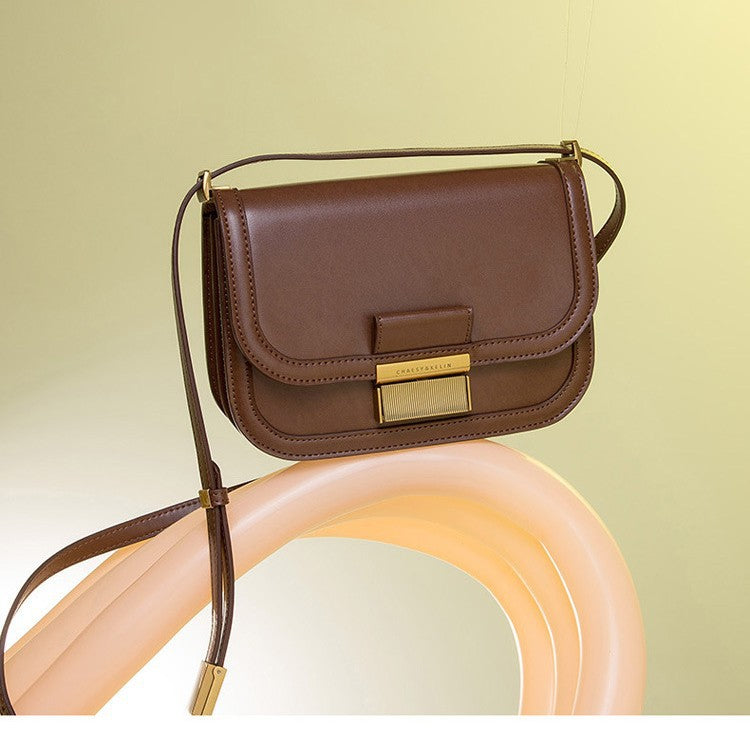 Fashion Women's Niche Retro Simple Leather Bags