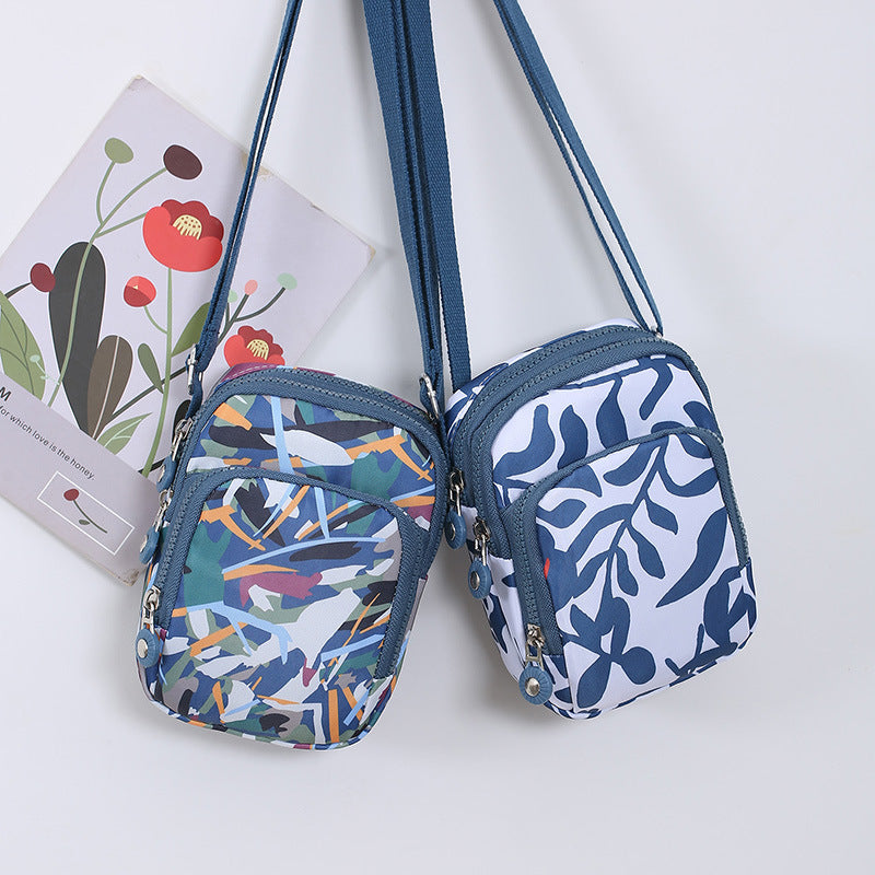 Women's Mobile Mini Nylon Trendy Vertical Women's Messenger Bag
