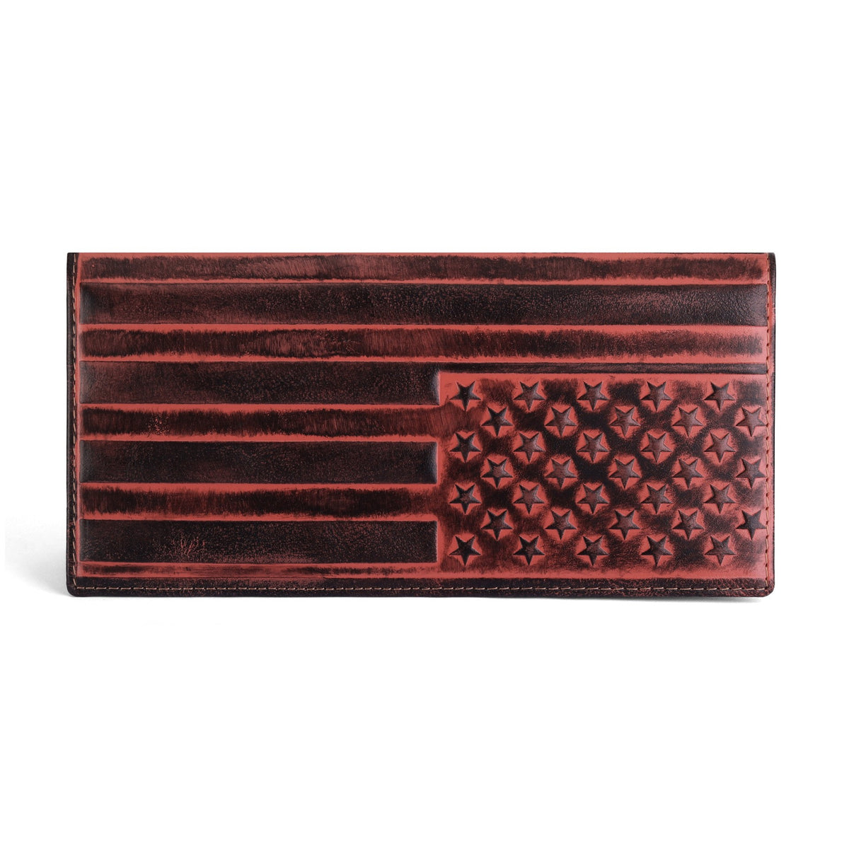 Slots Swiping Creative Flag Loose-leaf Large Capacity Men's Wallet