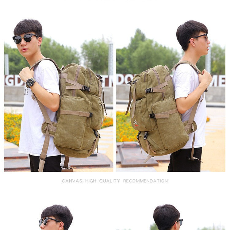 Men's Retro Canvas Large Capacity Work Business Backpacks