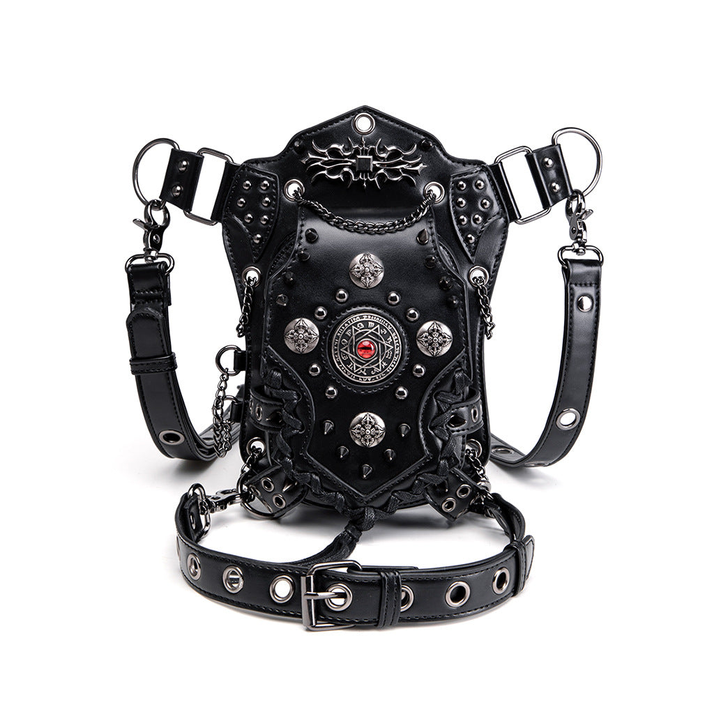 Women's Personalized Skull Dark Punk Motorcycle Women's Messenger Bag