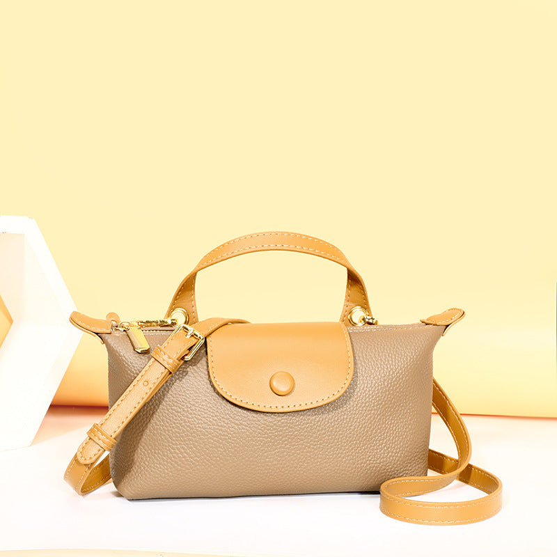 Women's & Men's Genuine Leather High-grade Soft Hand Holding Men's Bags