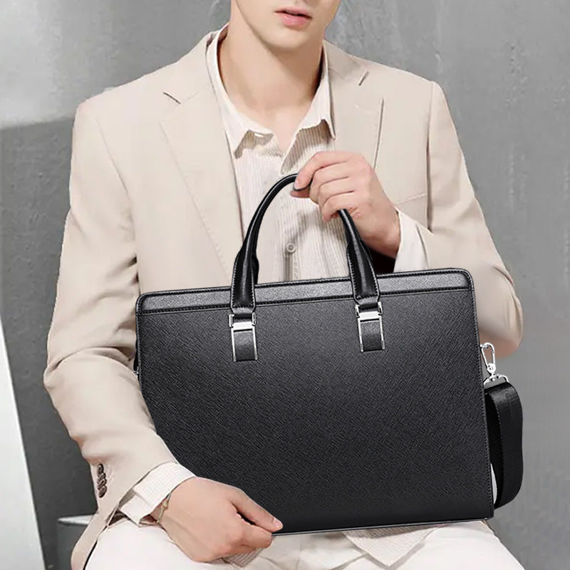 Men's Aiden Leather For Cow Computer Business Men's Handbags