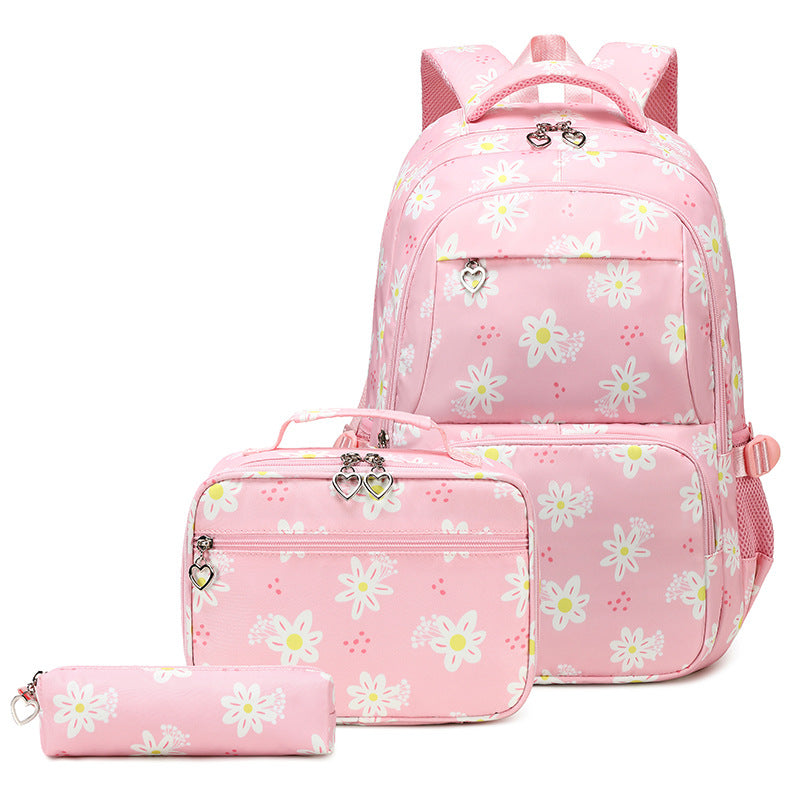 Cute High Junior Large Capacity Printed Simple Middle School Students' Schoolbags