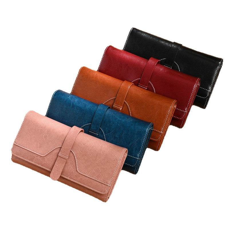 Glamorous Women's Bank Swiping Document Mobile Ladies Wallet