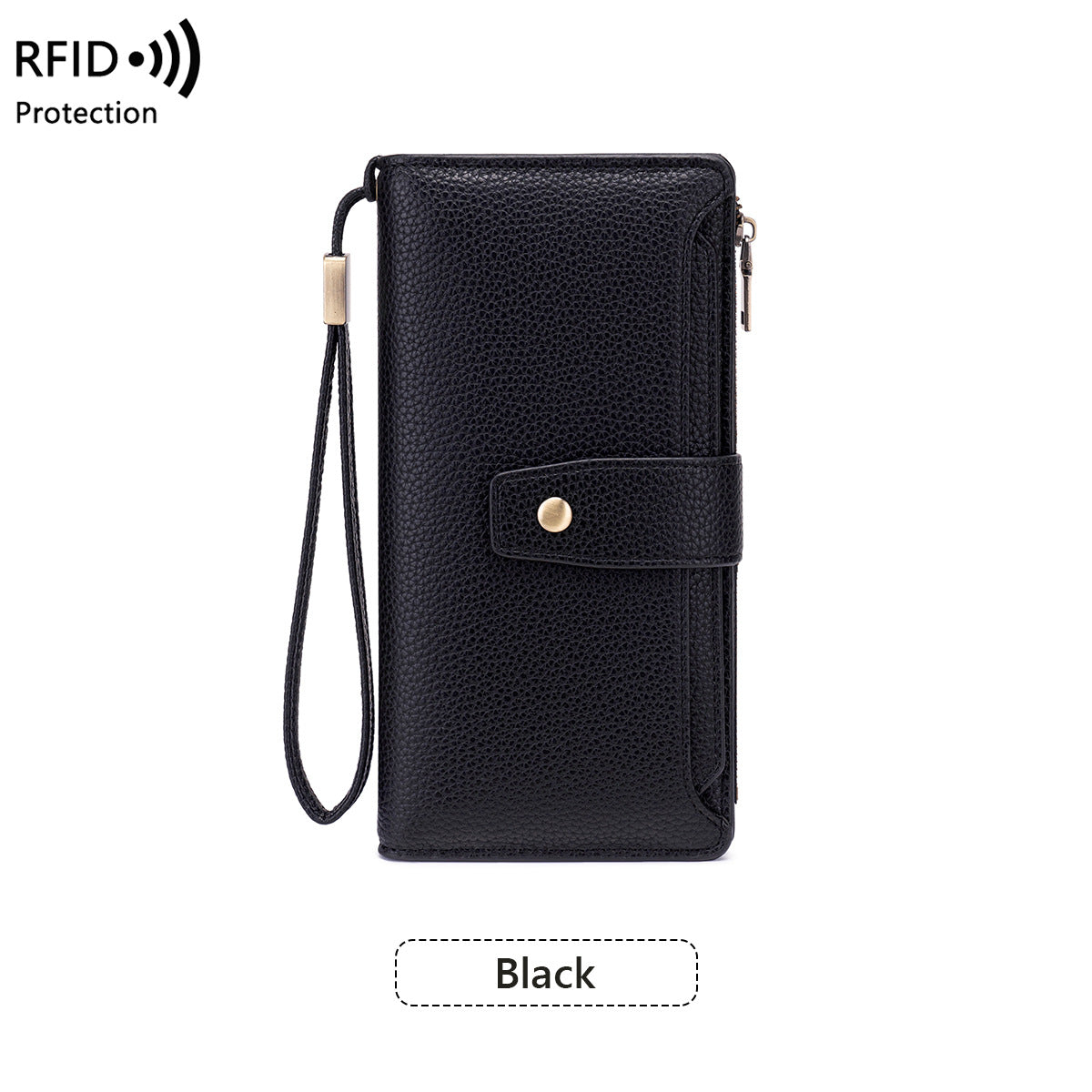 Women's Lychee Pattern Soft Leather Clutch Fashion Ladies Wallet